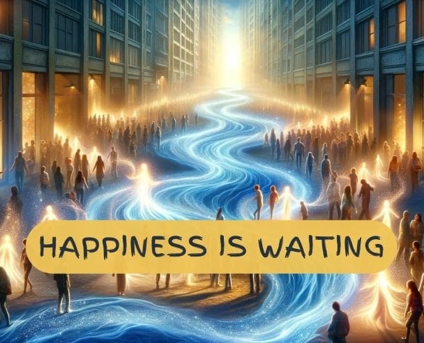 Happiness is waiting…