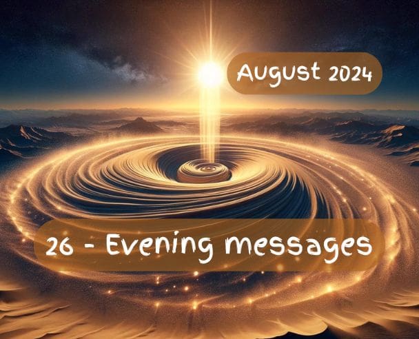 26 Evening messages August 26, 2024