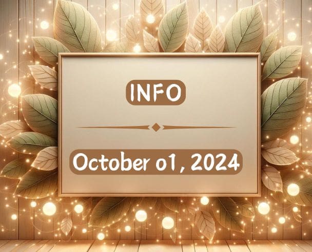 INFO October 01, 2024