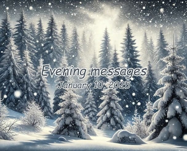 Evening messages January 10, 2025