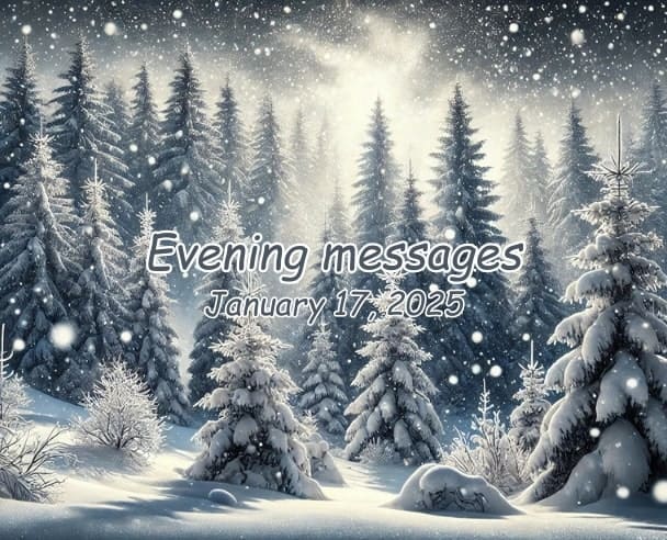 Evening messages January 17, 2025