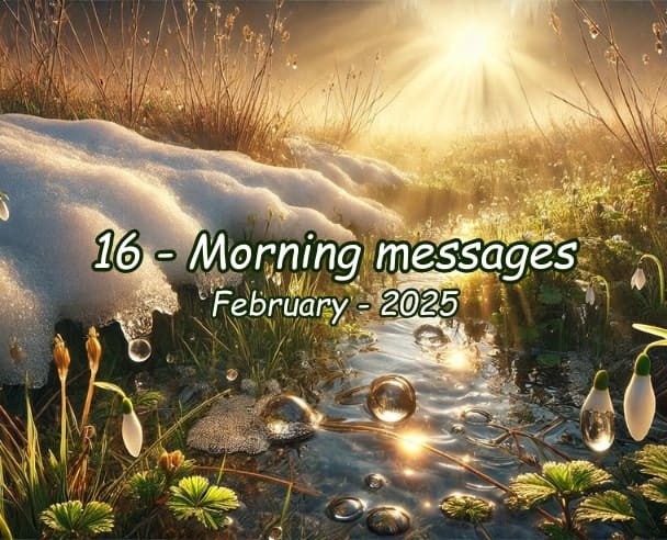 16 Morning messages February 16, 2025