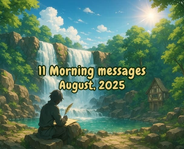 11 Morning messages – August 11, 2025