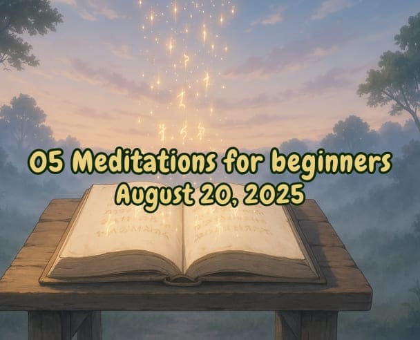 05 Meditation for beginners – August 20, 2025