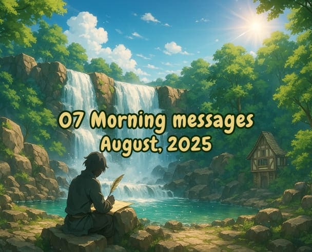 07 Morning messages – August 7, 2025