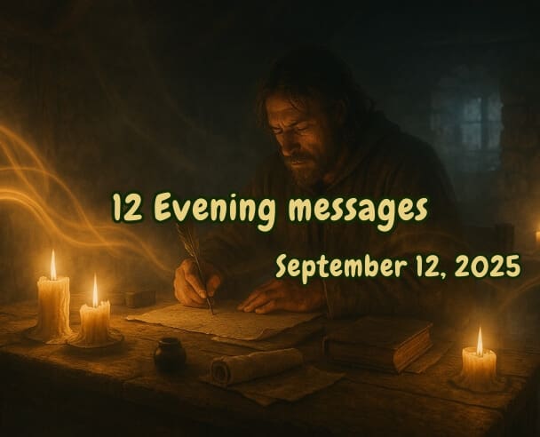 12 Evening messages – September 12, 2025
