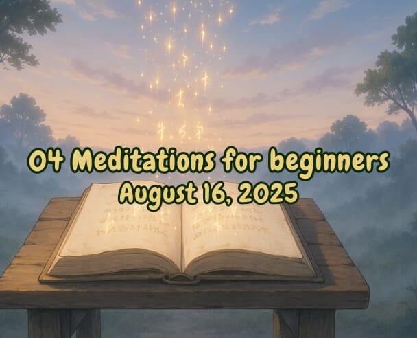04 Meditation for beginners – September 16, 2025