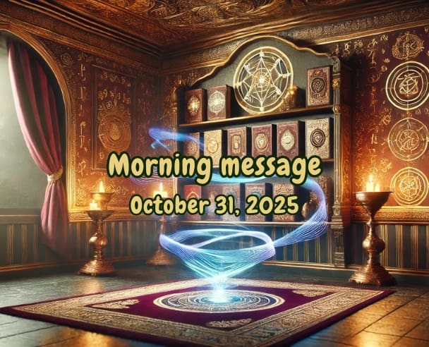 31 Morning messages – October 31, 2025