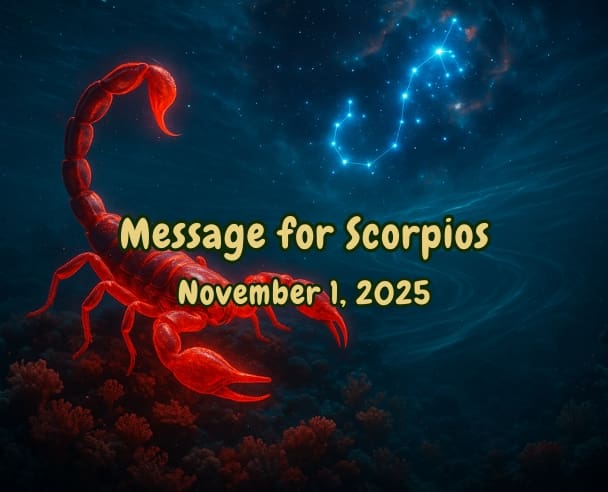 01 Message for Scorpios – November 01, 2025
