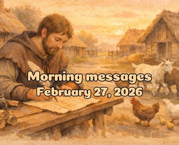 27 Morning Message – February 27, 2026
