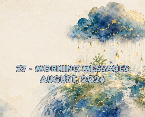 Morning messages – August 27, 2026 (27)