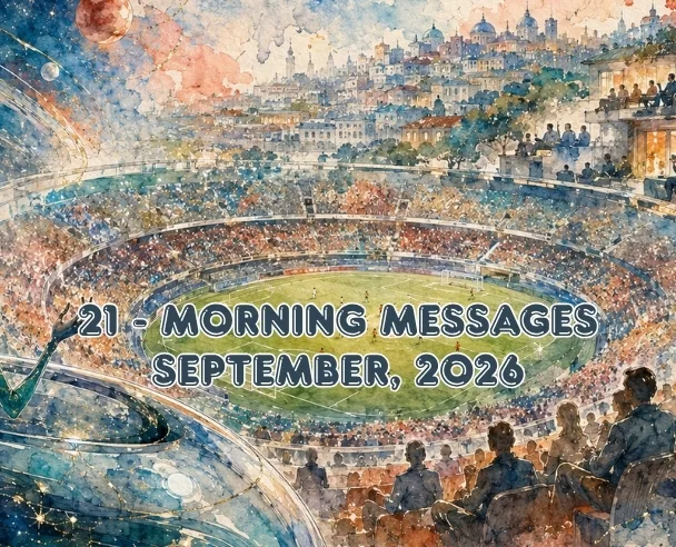 Morning messages – September 21, 2026 (21)